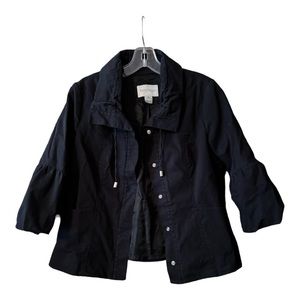 White House Black Market Black Womens XS Bell Sleeve‎ Jacket